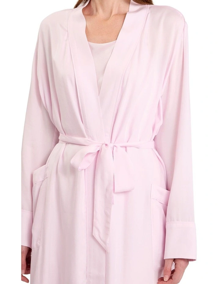Lison Modal Sleep Robe in Peony Pink image 3