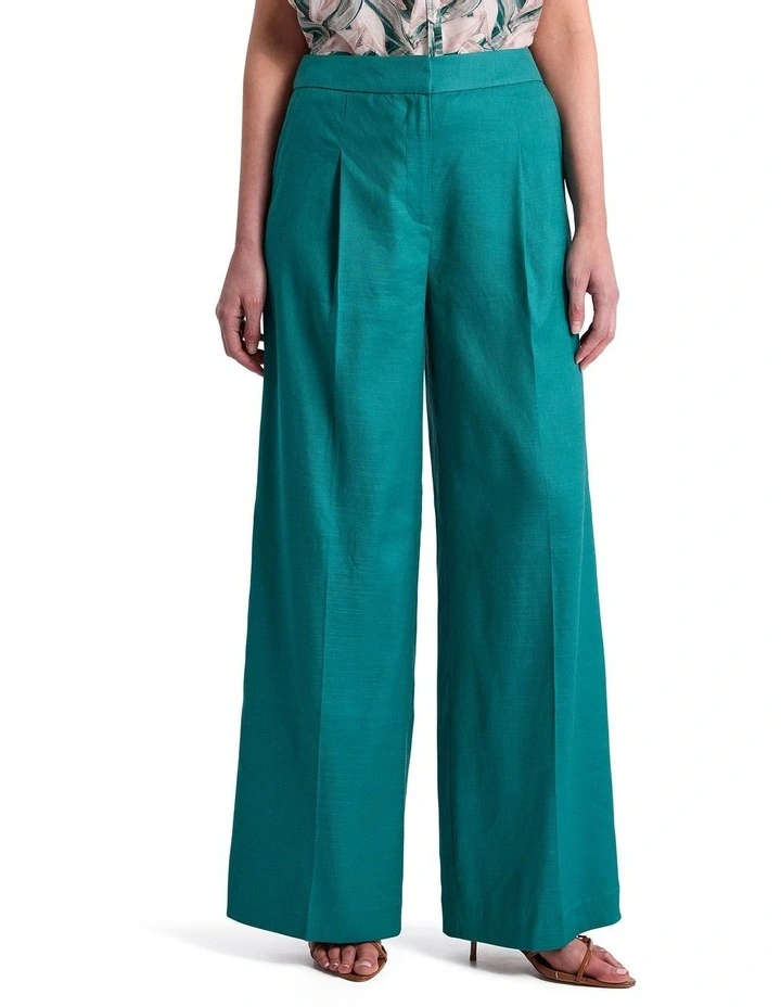 Rae Wide Leg Pant in Teal image 2