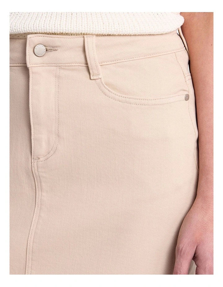 Marnie Denim Skirt in Malt image 3