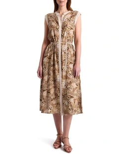 Emmine Viscose Dress in Leopard