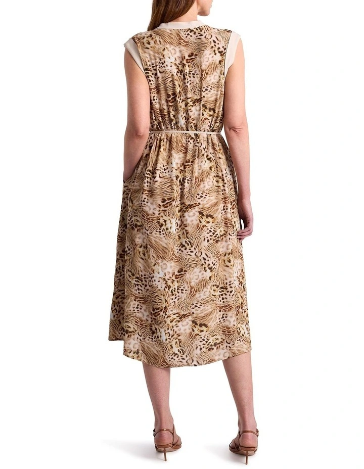 Emmine Viscose Dress in Leopard image 3