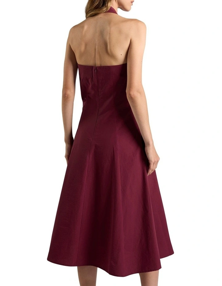 Romola Cotton Dress in Shiraz Red image 4