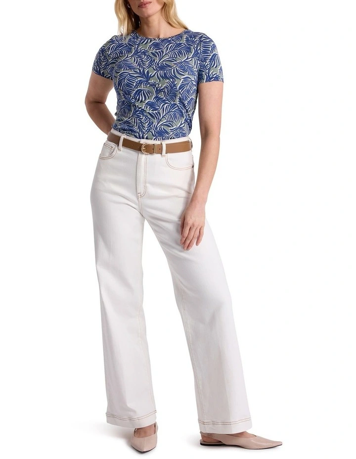 Fern Bamboo Tee in Green Multi image 2