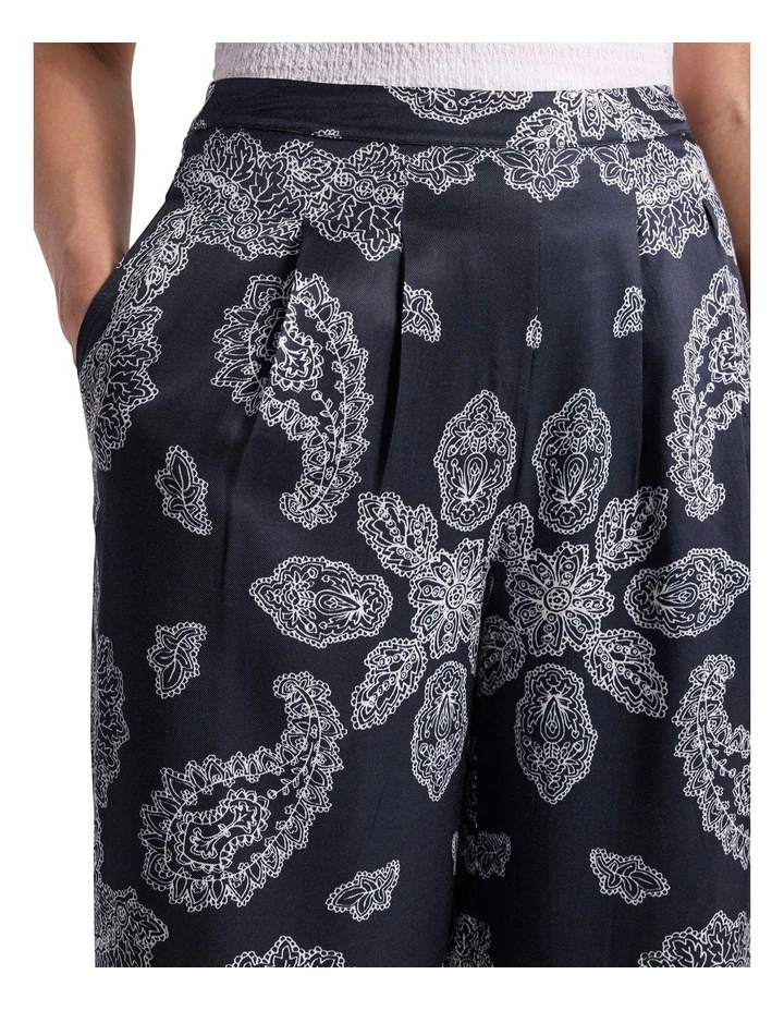 Maisha Wide Leg Pant in Navy Multi image 3