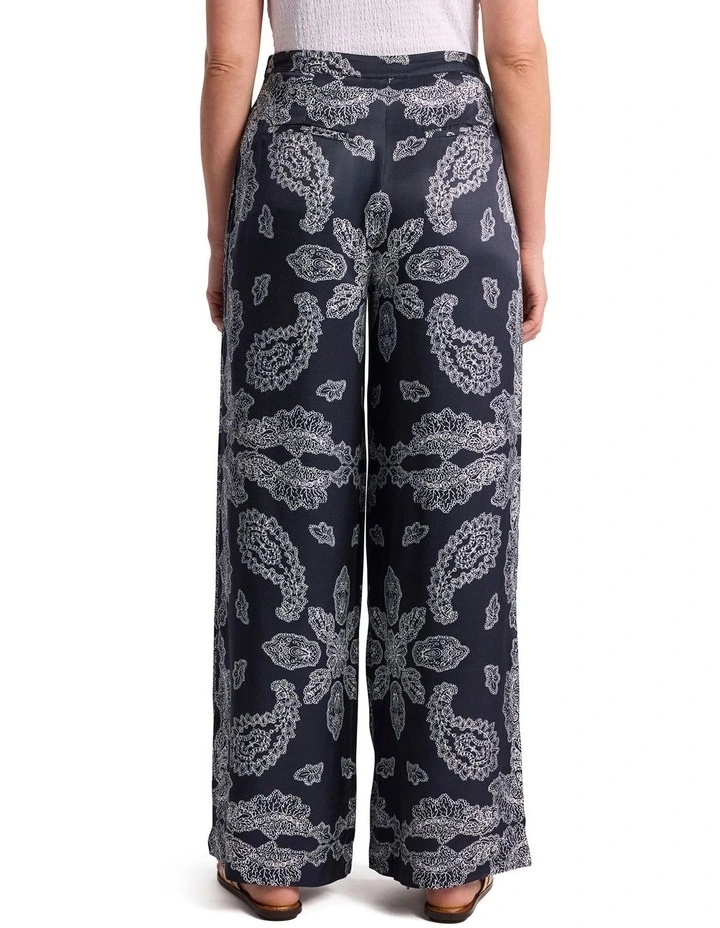 Maisha Wide Leg Pant in Navy Multi image 4