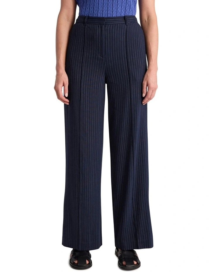 Cindy Wide Leg Pant in Navy image 2