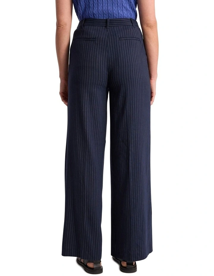 Cindy Wide Leg Pant in Navy image 4