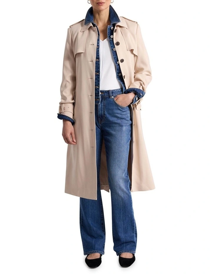 Mickie Slim Leg Jean in Mid Wash image 1