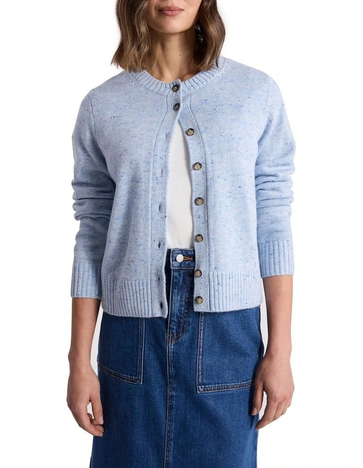 Kala Wool Blend Cardigan in Blue Multi image 1