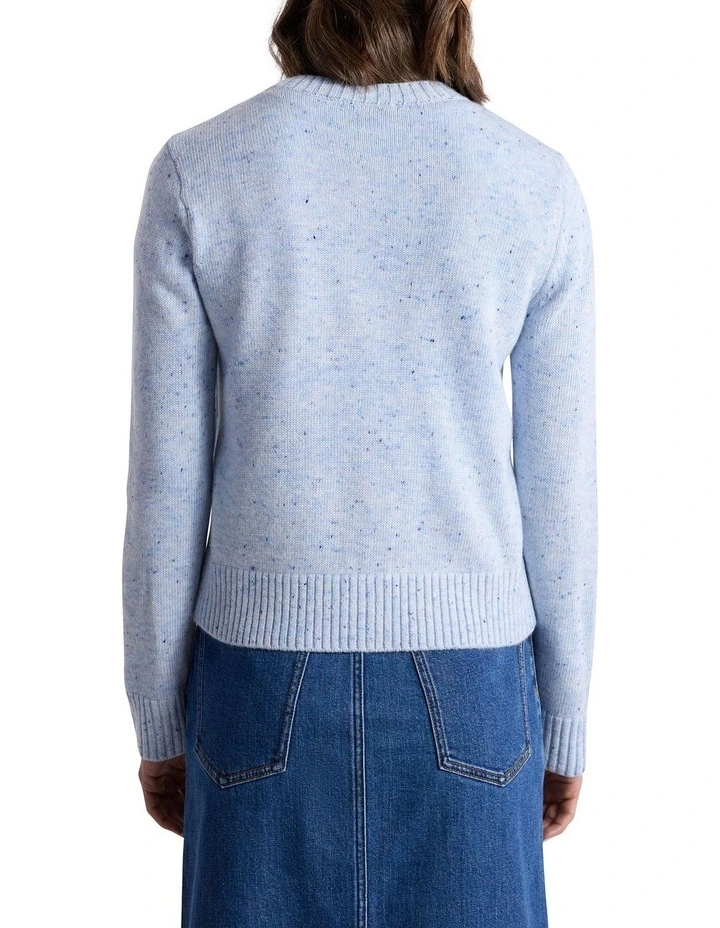 Kala Wool Blend Cardigan in Blue Multi image 3