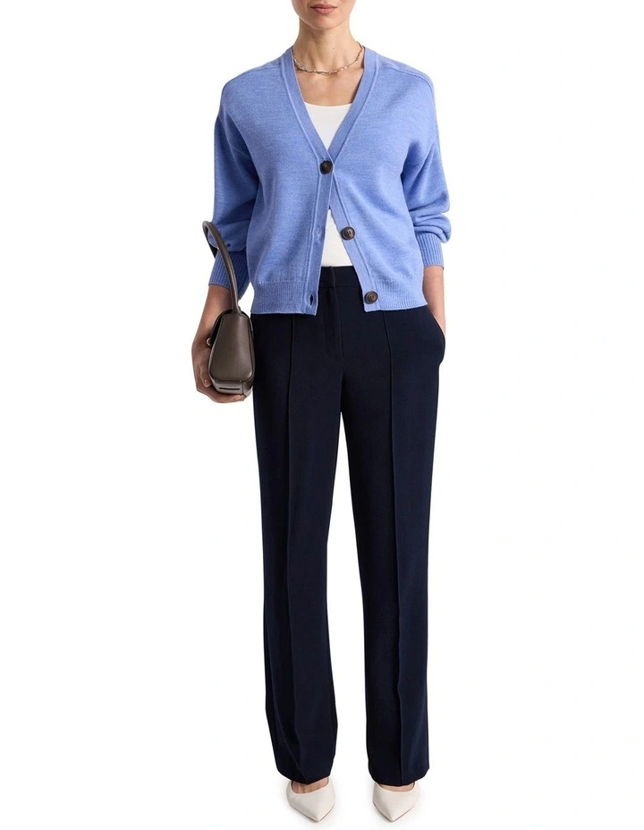 Carista Merino Cardigan in Moonstone Blue image 2