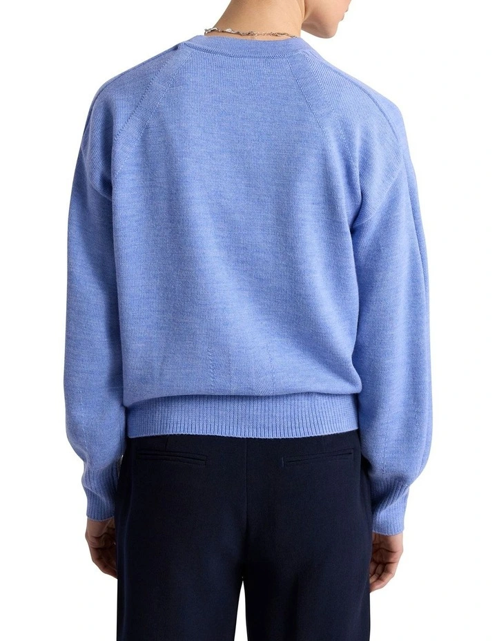 Carista Merino Cardigan in Moonstone Blue image 5