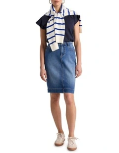 Marnie Denim Skirt in Mid Wash