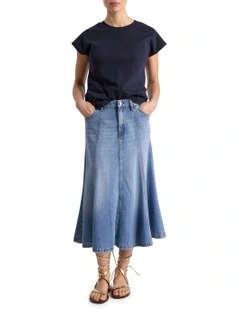 Lief Denim Skirt in Light Wash
