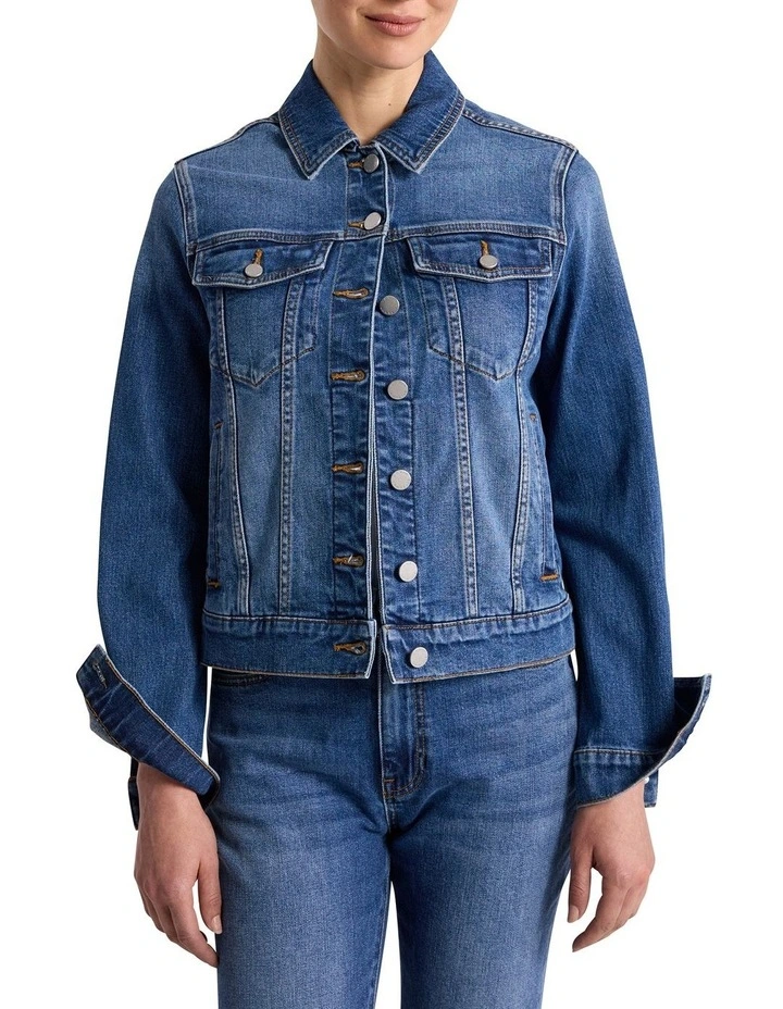 Aspen Denim Jacket in Mid Wash image 2