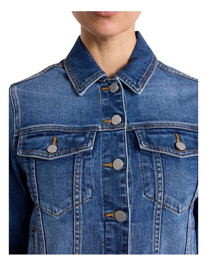 Aspen Denim Jacket in Mid Wash image 4