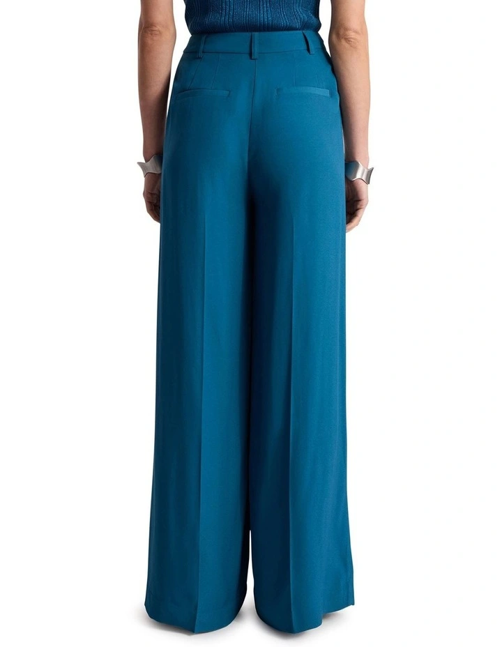 Bronte Wide Leg Pant in Prussian Blue image 4