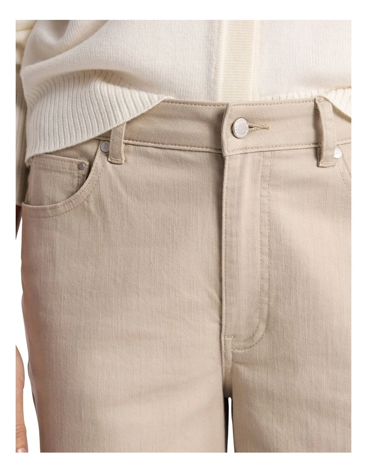 Julien Barrel Leg Pant in Stone image 3