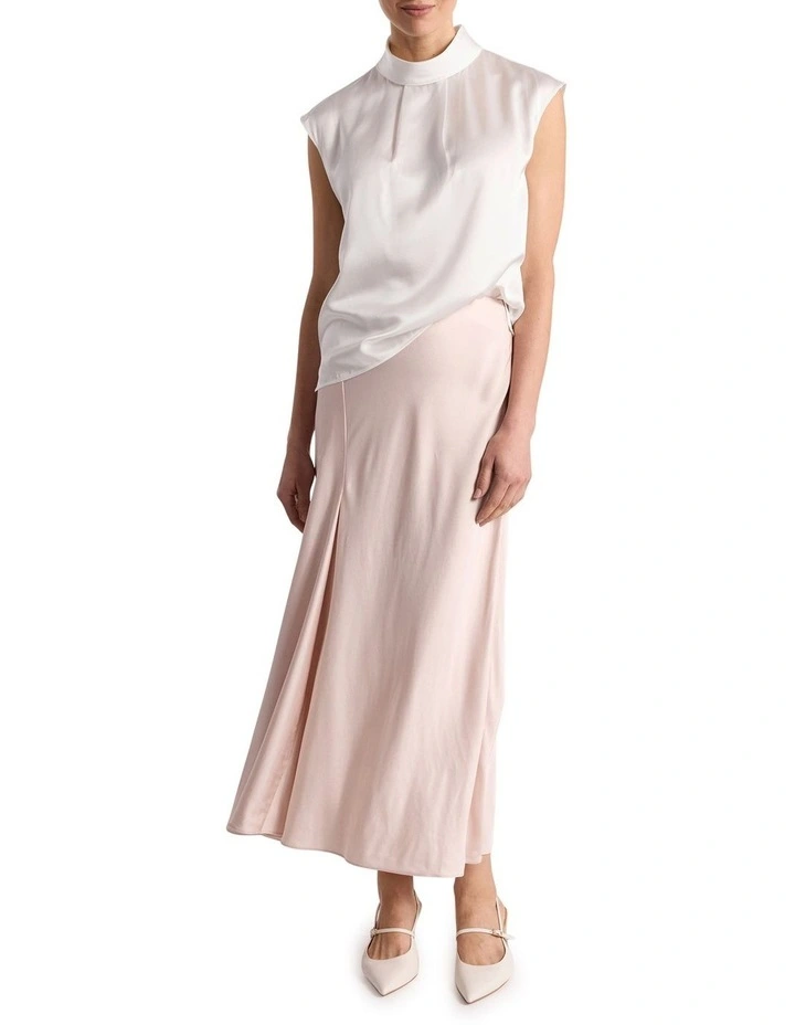 Rikki Silk Top in Ivory image 2