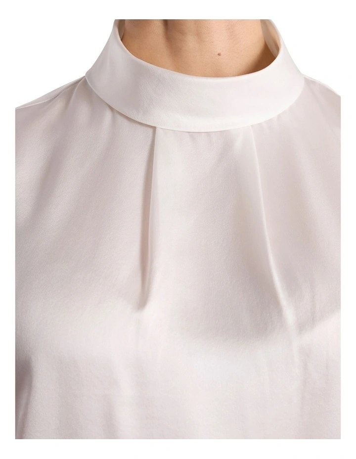 Rikki Silk Top in Ivory image 3