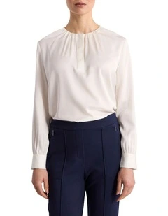 Cooper Silk Blouse in Ivory