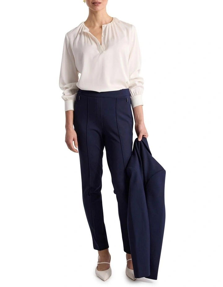 Cooper Silk Blouse in Ivory image 2