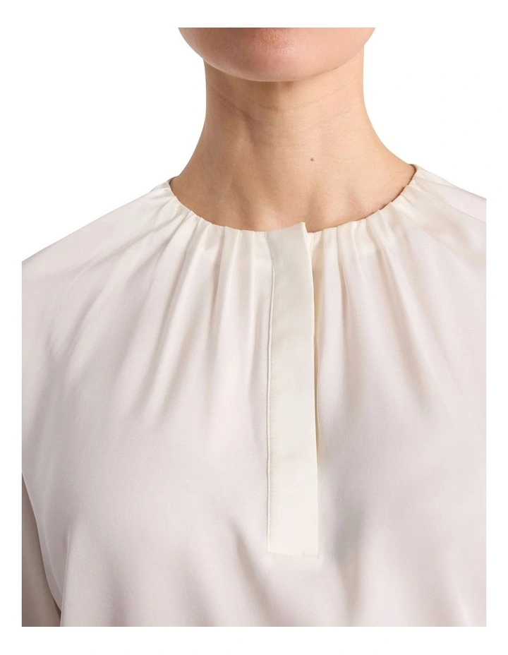Cooper Silk Blouse in Ivory image 3