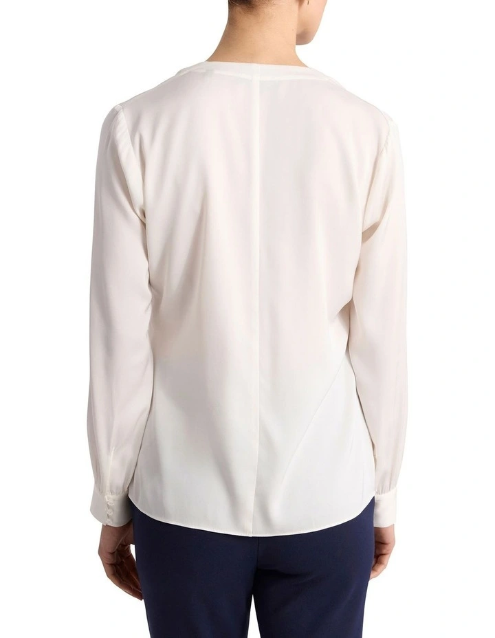 Cooper Silk Blouse in Ivory image 5