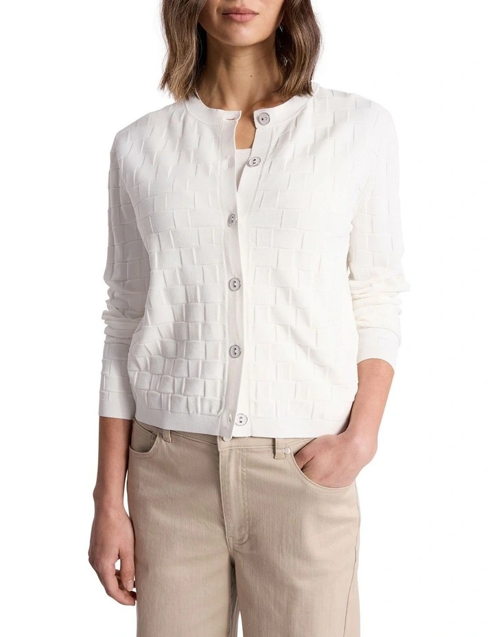 Cushla Cardigan in Ivory image 1
