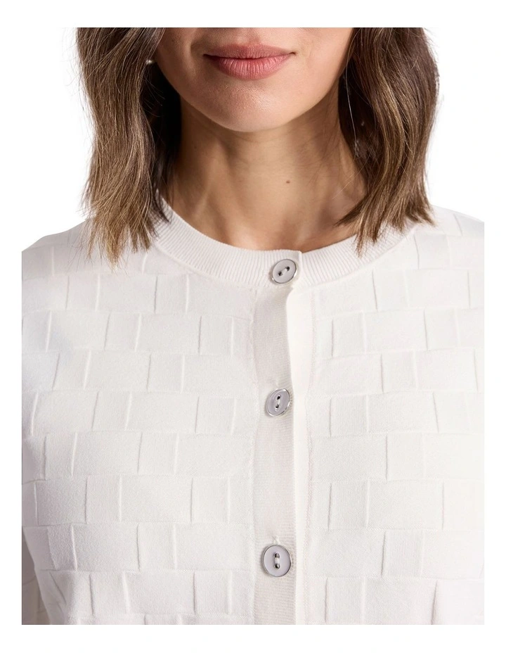 Cushla Cardigan in Ivory image 3
