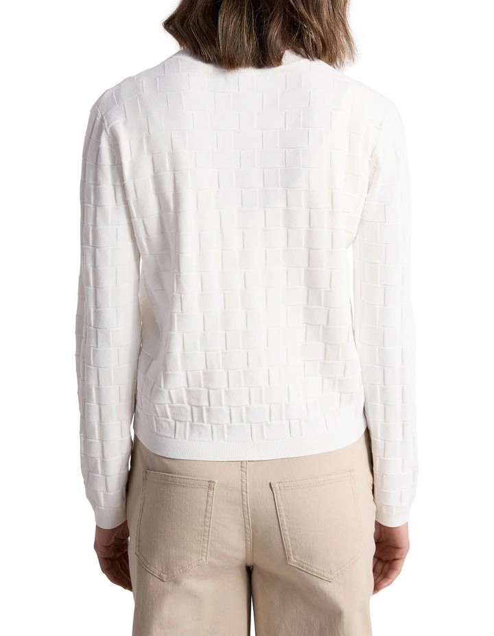 Cushla Cardigan in Ivory image 4