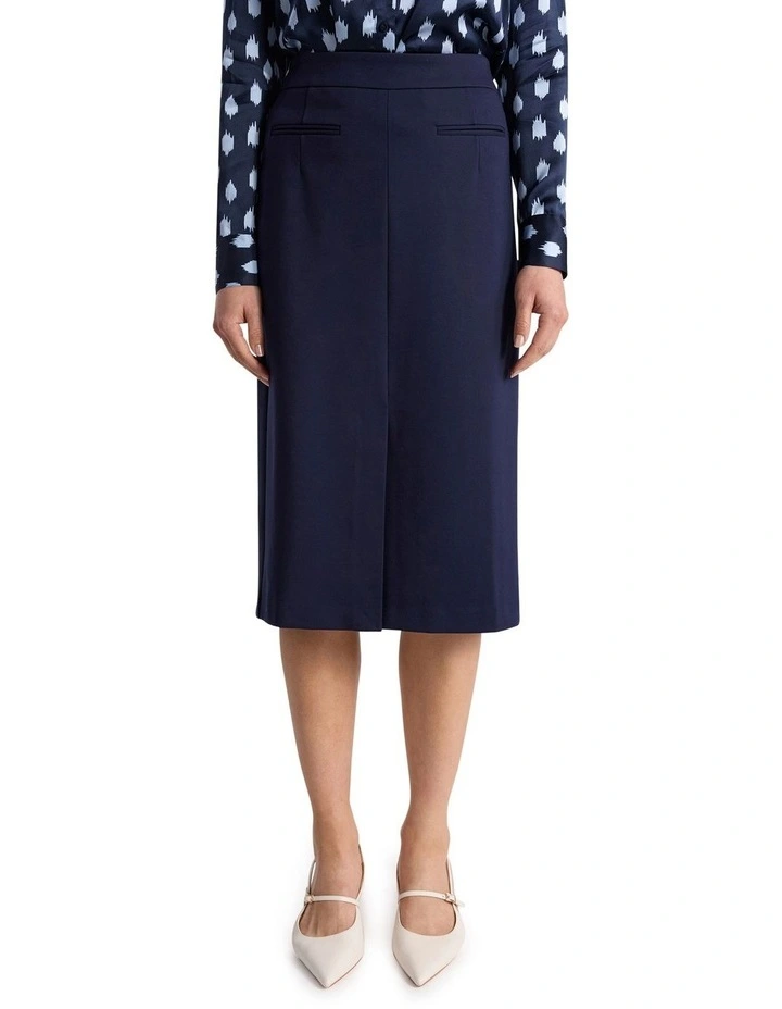 Jenni Ponte Skirt in Navy image 2