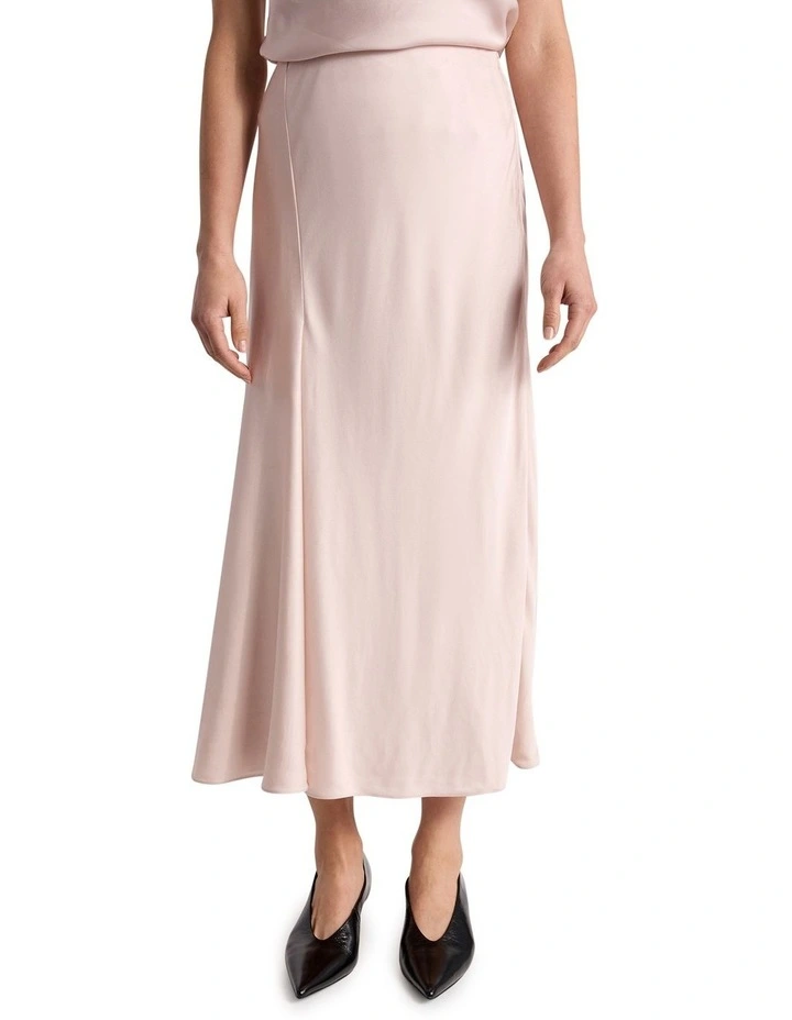 Orlando Viscose Skirt in Persica Pink image 2