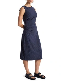 Nadina Jersey Dress in Navy Multi