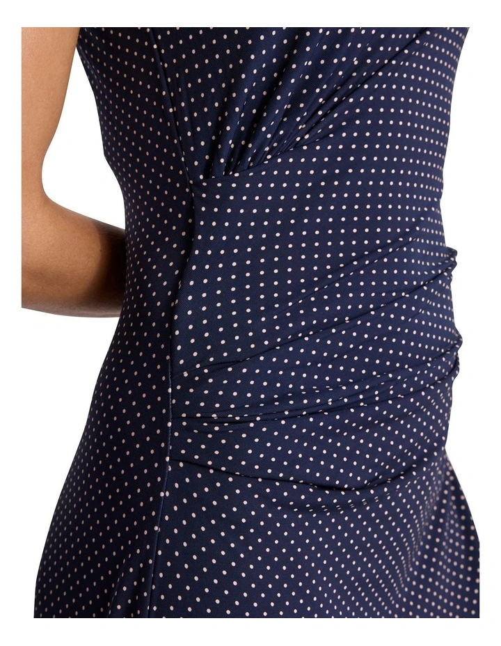 Nadina Jersey Dress in Navy Multi image 2