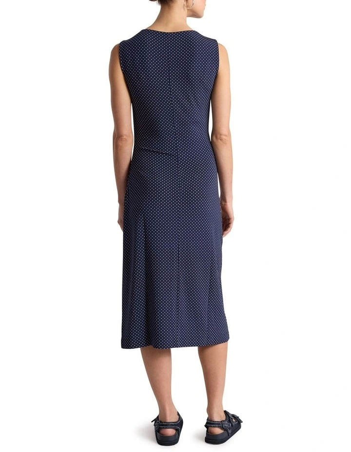 Nadina Jersey Dress in Navy Multi image 3