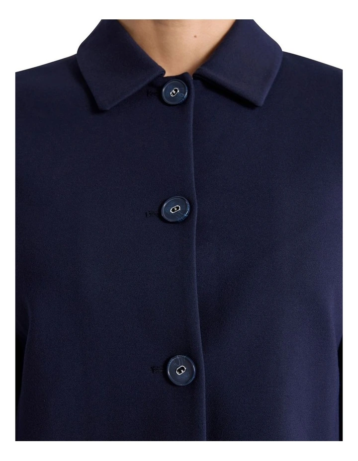 Jenni Ponte Crop Jacket in Navy image 2