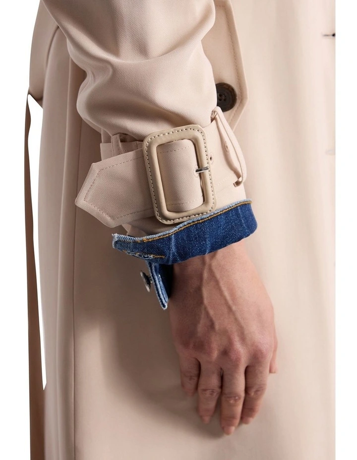 Renya Trench Coat in Porcelain image 4