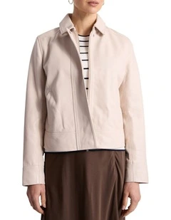 Dita Leather Jacket in Marbles