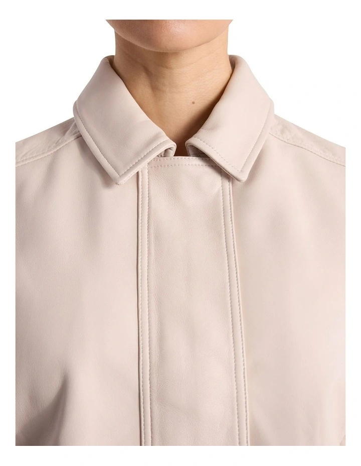 Dita Leather Jacket in Marbles image 5