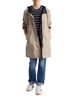 Stacey Reversible Anorak in Stone/Navy