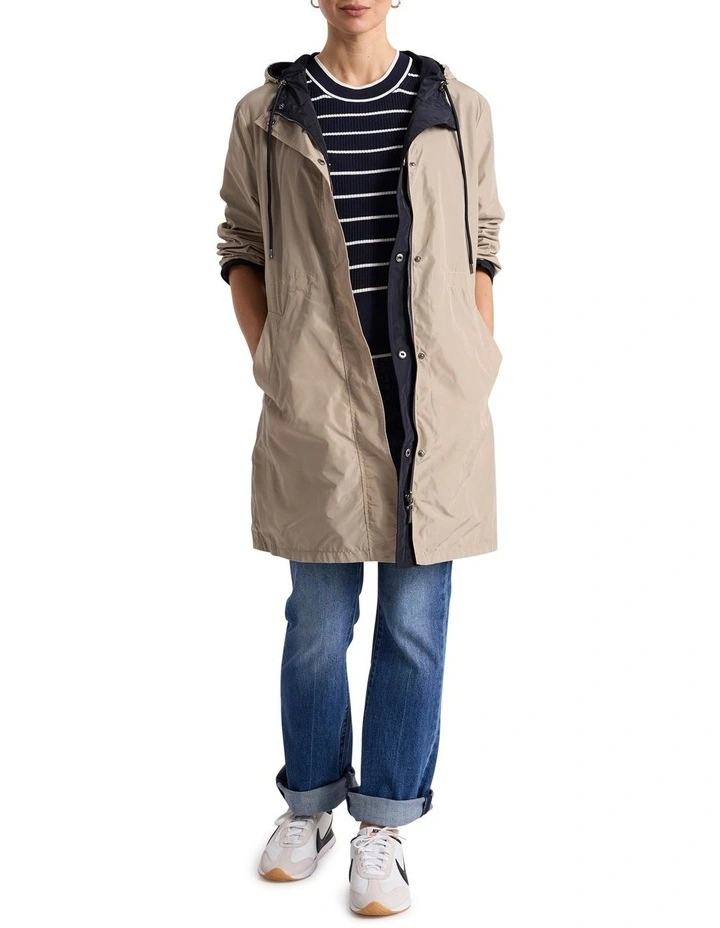 Stacey Reversible Anorak in Stone/Navy image 1