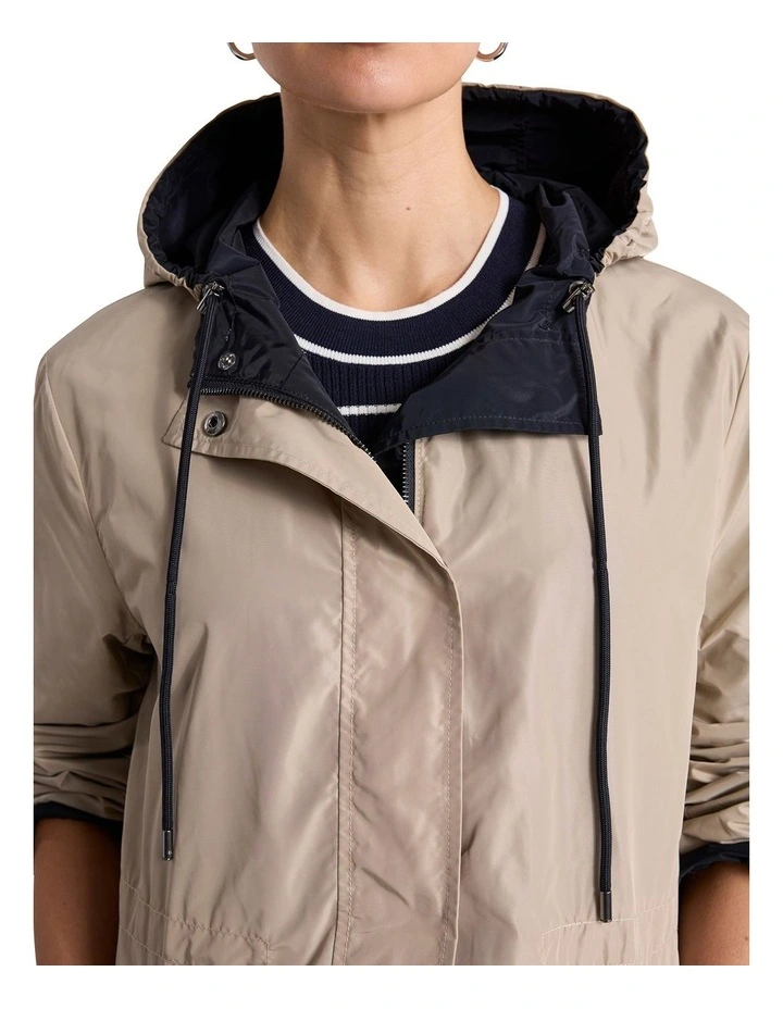 Stacey Reversible Anorak in Stone/Navy image 3