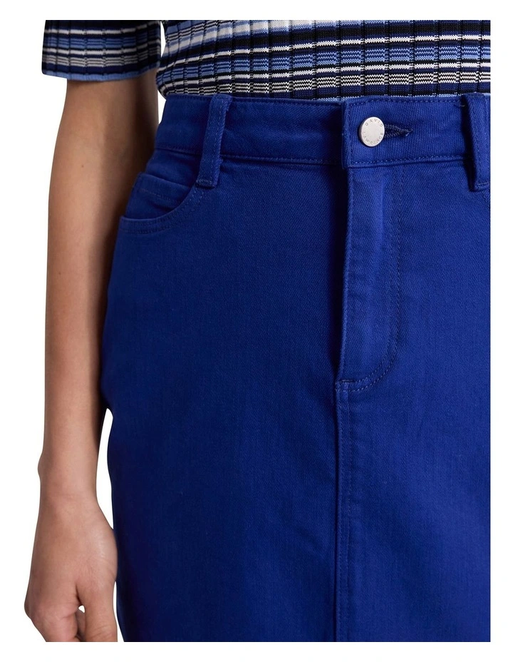 Marnie Denim Skirt in Ocean Blue image 3