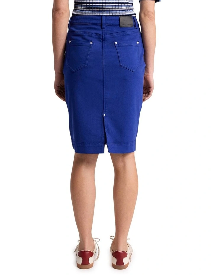 Marnie Denim Skirt in Ocean Blue image 5