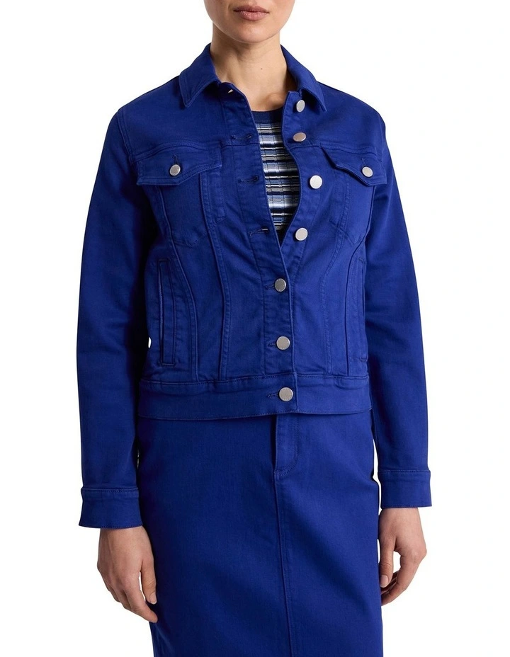 Aspen Denim Jacket in Ocean Blue image 1