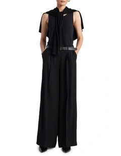 Bronte Wide Leg Pant in Black