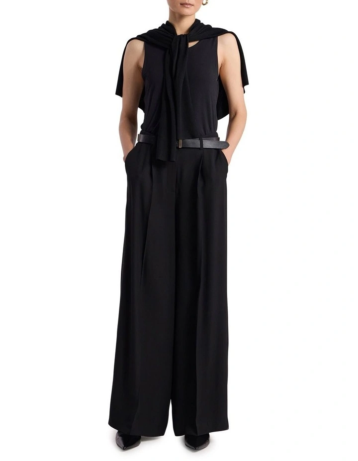 Bronte Wide Leg Pant in Black image 1