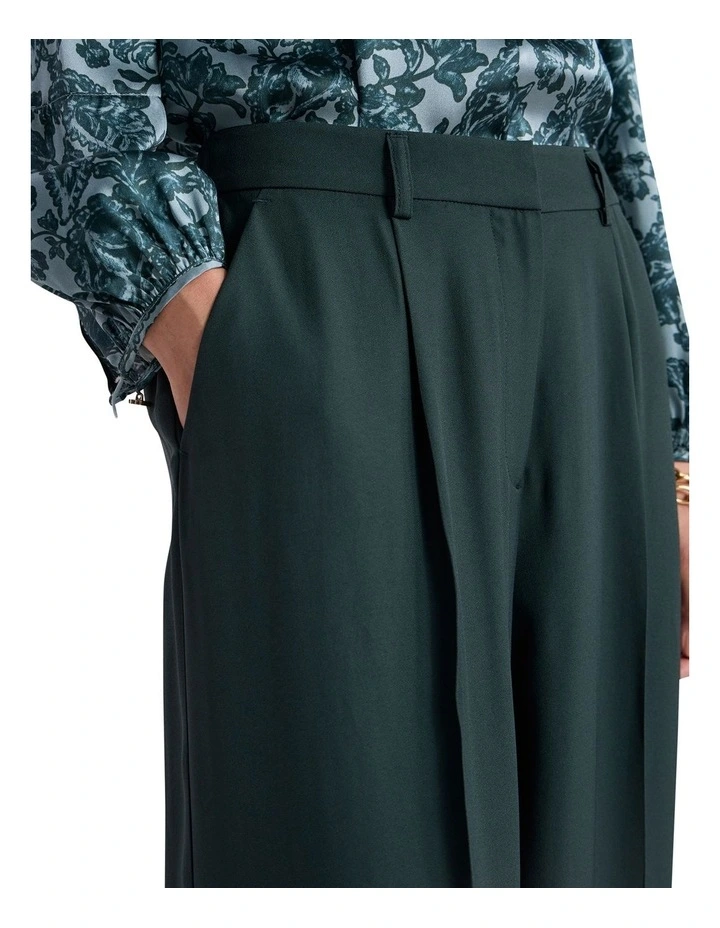 Bronte Wide Leg Pant in Deep Pine image 3