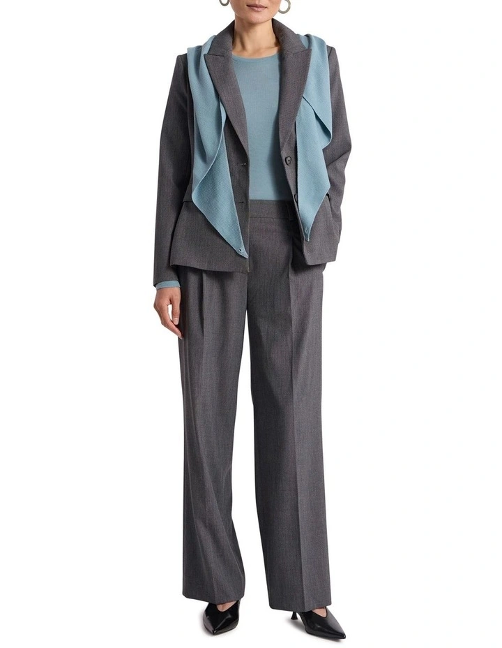 Coco Wide Leg Pant in Black/White image 1